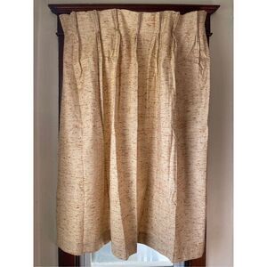 VTG MCM Pinch Pleated Drape Curtains 62x55 Blackout Perma Prest Thermalsoft Acry